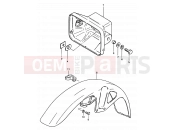 SUZUKI ZR50SK X (1999) 41 - HEADLAMP HOUSING - FRONT FENDER