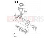 SUZUKI ZR50SK E (1984) 4 - CRANKSHAFT