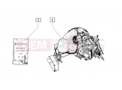ape MIX 50CC 2T 1998-2008 ENGINE, ASSY
