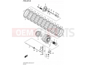 SUZUKI GSX-S1000F L6 (2016) (E28 E33) 201A - CLUTCH