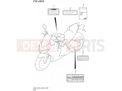 SUZUKI GSX-S1000F L6 (2016) (E28 E33) 496A - LABEL (GSX-S1000FL6 E33)