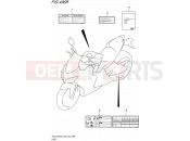 SUZUKI GSX-S1000F L6 (2016) (E28 E33) 496B - LABEL (GSX-S1000FAL6 E28)