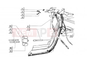 ape MIX 50CC 2T 1998-2008 FRONT BRAKE AND THROTTLE CABLES