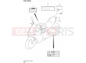 SUZUKI GSX-S1000FA L6 (2016) (E24) 496A - LABEL
