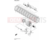 SUZUKI GSX-S1000FA L6 (2016) (E43) 201A - CLUTCH