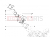 ape Calessino 200 2013-tól CYLINDER-PISTSTON-WRIST PIN UNIT