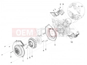 ape Calessino 200 2013-tól FLYWHEEL MAGNETO COVER - OIL FILTER