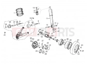 ape Calessino 200 2013-tól REAR SUSPENSION - SHOCK ABSORBER/S