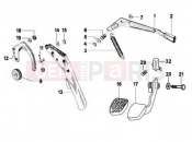 ape Calessino 2007-2012 CONTROL PEDALS - LEVERS