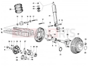 ape Calessino 2007-2012 REAR SUSPENSION - SHOCK ABSORBER/S
