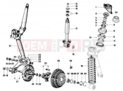 ape MP 601 Classic 2006-2013 FORK/STEERING TUBE - STEERING BEARING UNIT