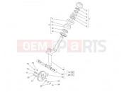 ape TM 703 2008-tól FORK/STEERING TUBE - STEERING BEARING UNIT