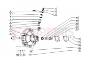 ape TM 703 DIESEL 422CC 1997-2004 CLUTCH COVER (HANDLEBARS)