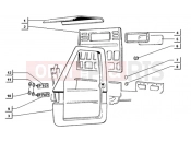 ape TM 703 DIESEL 422CC 1997-2004 COMPONENT PARTS OF THE FRAME