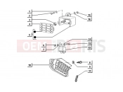 ape TM 703 DIESEL 422CC 1997-2004 CONNECTOR BLOCK-MICROREMOTE SWITCH-TERMINAL BOARD