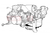 ape TM 703 DIESEL 422CC 1997-2004 ENGINE, ASSY (STEERING WHEEL)