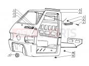 ape TM 703 DIESEL 422CC 1997-2004 FRAME