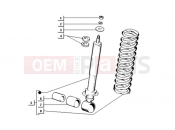 ape TM 703 DIESEL 422CC 1997-2004 FRONT DAMPER