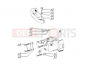 ape TM 703 DIESEL 422CC 1997-2004 GEAR BOX FASTENERS (HANDLEBARS)