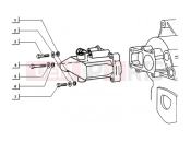 ape TM 703 DIESEL 422CC 1997-2004 GEAR BOX FASTENERS (STEERING WHEEL)