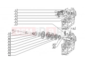 ape TM 703 DIESEL 422CC 1997-2004 GEAR BOX UNIT (4 SPEED VERSION) (STEERING WHEEL)