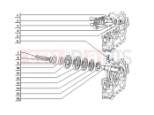 ape TM 703 DIESEL 422CC 1997-2004 GEAR GROUP (HANDLEBARS)