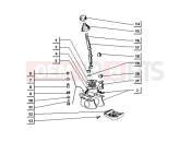 ape TM 703 DIESEL 422CC 1997-2004 GEAR SELECTOR (STEERING WHEEL)