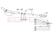 ape TM 703 DIESEL 422CC 1997-2004 HANDLEBARS (HANDLEBARS)