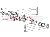 ape TM 703 DIESEL 422CC 1997-2004 HUB-REAR WHEEL FLEXIBLE COUPLING