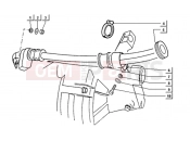ape TM 703 DIESEL 422CC 1997-2004 POSITIVE CABLE FASTENING