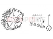 ape TM 703 DIESEL 422CC 1997-2004 REAR DRUM FASTENER