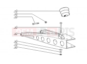 ape TM 703 DIESEL 422CC 1997-2004 REAR SUSPENSION TRIANGLE