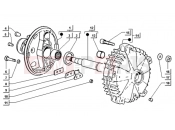 ape TM 703 DIESEL 422CC 1997-2004 REAR WHEEL HUB