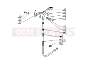 ape TM 703 DIESEL 422CC 1997-2004 REVERSE GEAR CONTROL TRANSMISSION (HANDLEBARS)