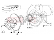 ape TM 703 DIESEL 422CC 1997-2004 ROTOR WITH FAN