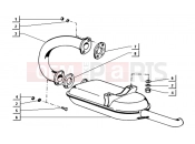 ape TM 703 DIESEL 422CC 1997-2004 SILENCER