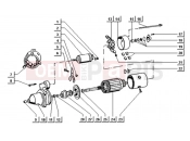 ape TM 703 DIESEL 422CC 1997-2004 STARTING MOTOR