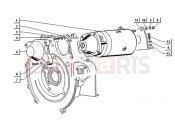 ape TM 703 DIESEL 422CC 1997-2004 STARTING MOTOR