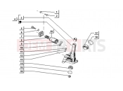 ape TM 703 DIESEL 422CC 1997-2004 STEERING BOX (STEERING WHEEL)