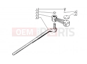 ape TM 703 DIESEL 422CC 1997-2004 STEERING COLUMN CONTROL ARM (STEERING WHEEL)