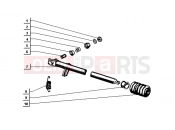 ape TM 703 DIESEL 422CC 1997-2004 TIE ROD CABIN SIDE (STEERING WHEEL)